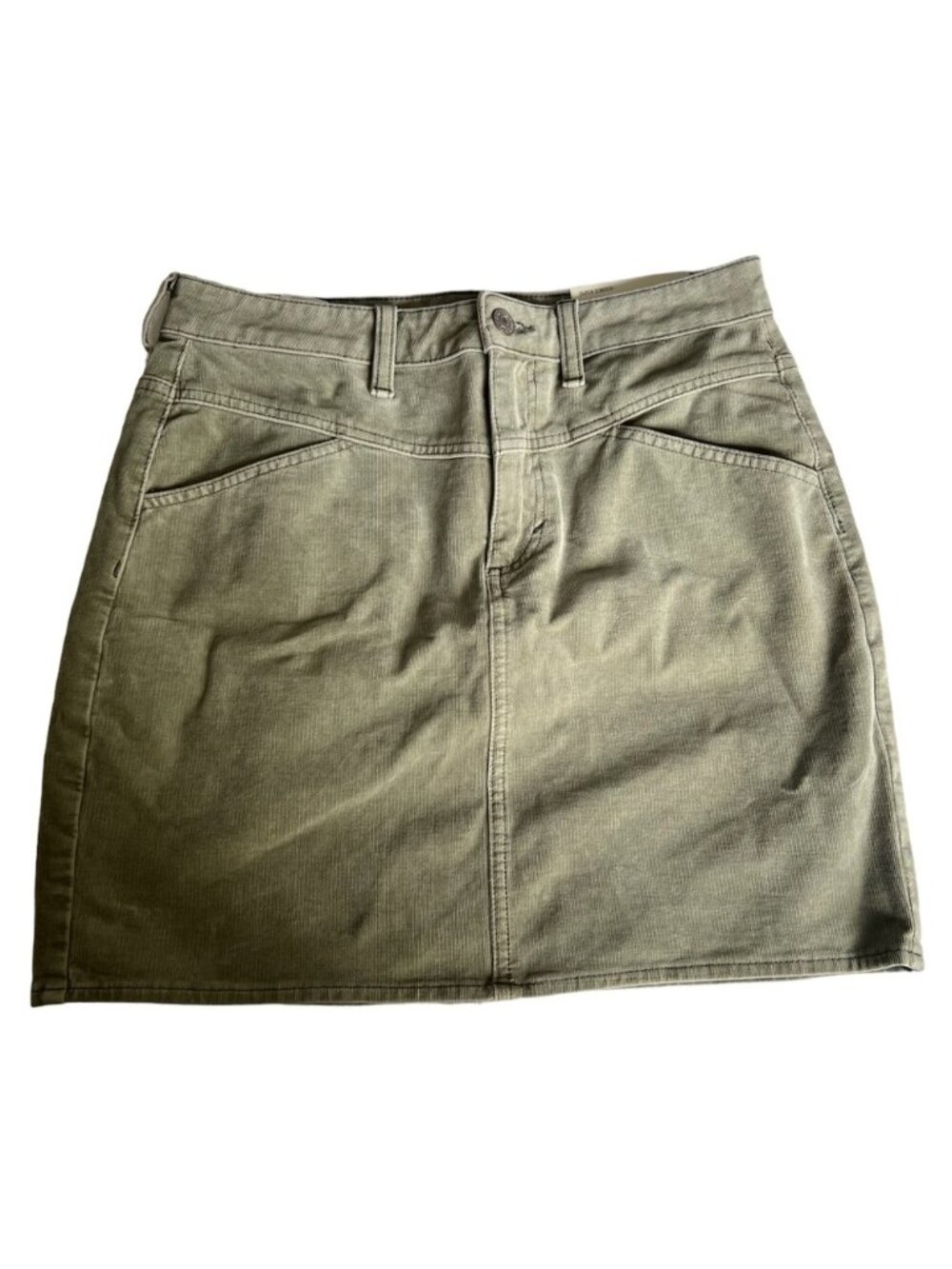 Green Corduroy Mini Skirt💓